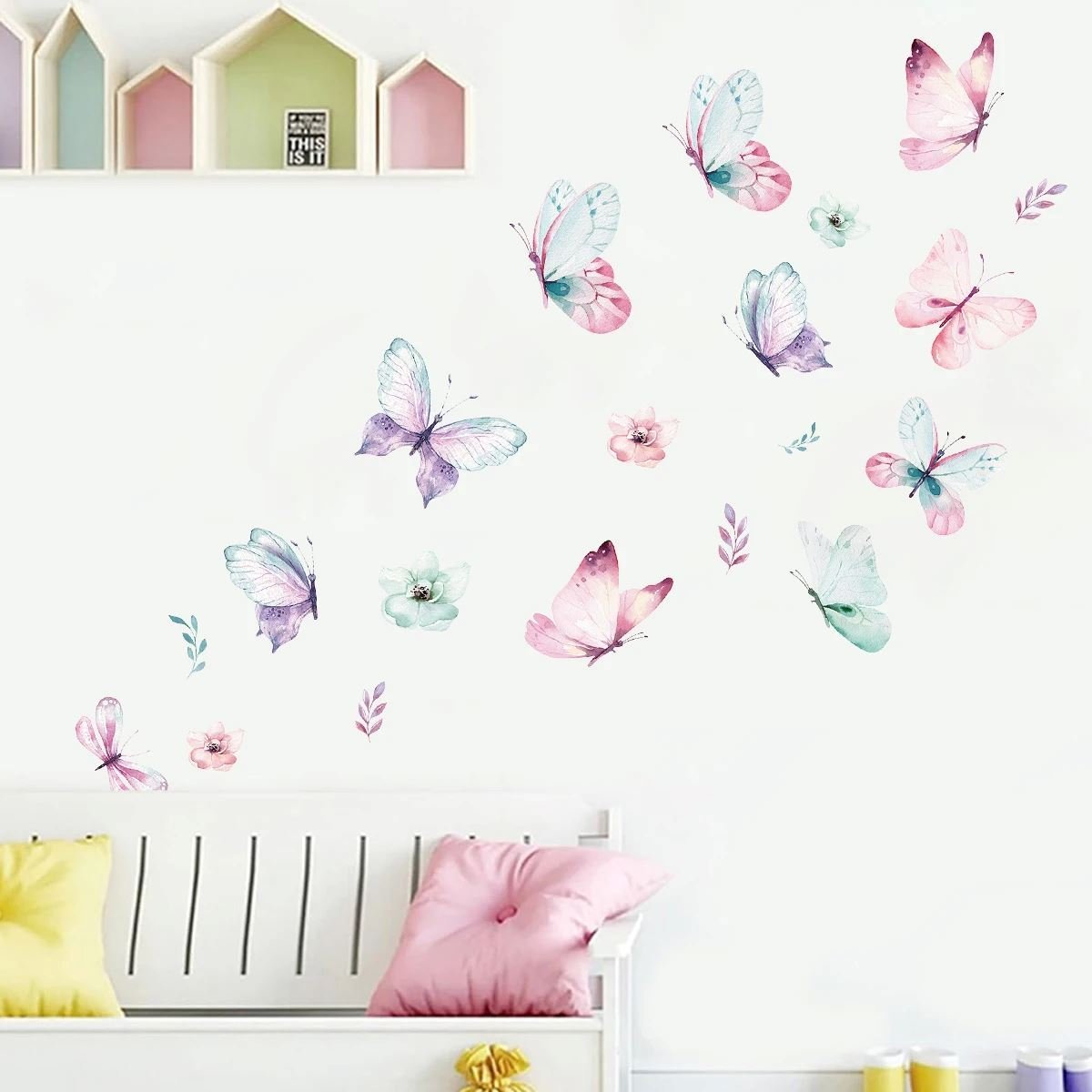 Décoration Murale - ButterfliesSticker™ - Vert - Galaxybebe