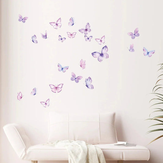 Décoration Murale - ButterfliesSticker™ - Violet - Galaxybebe