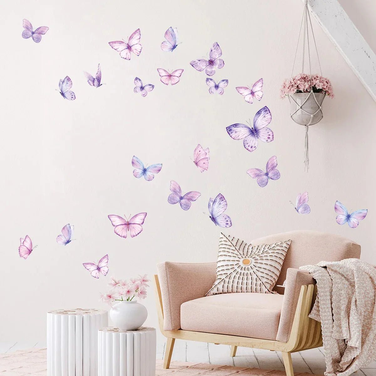 Décoration Murale - ButterfliesSticker™ - Violet - Galaxybebe
