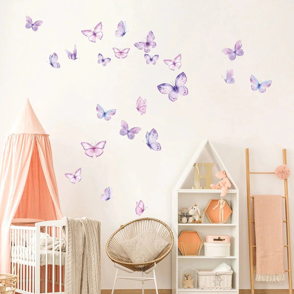 Décoration Murale - ButterfliesSticker™ - Violet - Galaxybebe