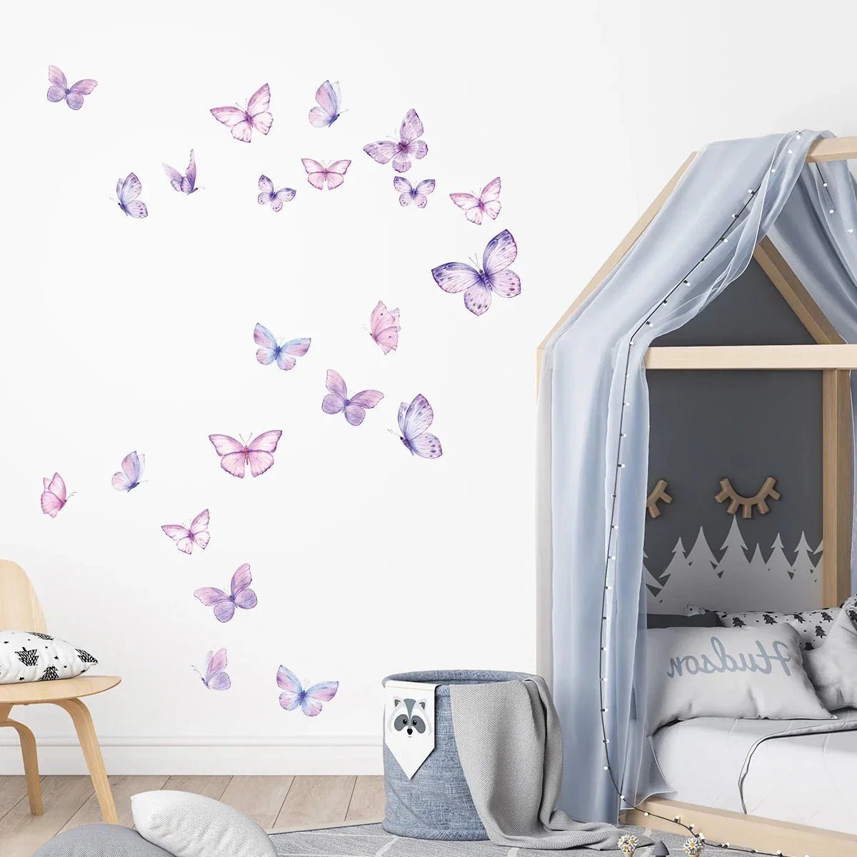 Décoration Murale - ButterfliesSticker™ - Violet - Galaxybebe