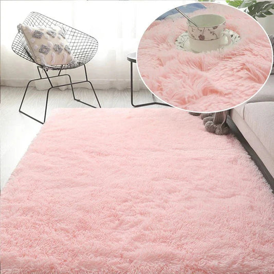 Tapis Chambre Enfant - HairyRugs™ - Rose - Galaxybebe